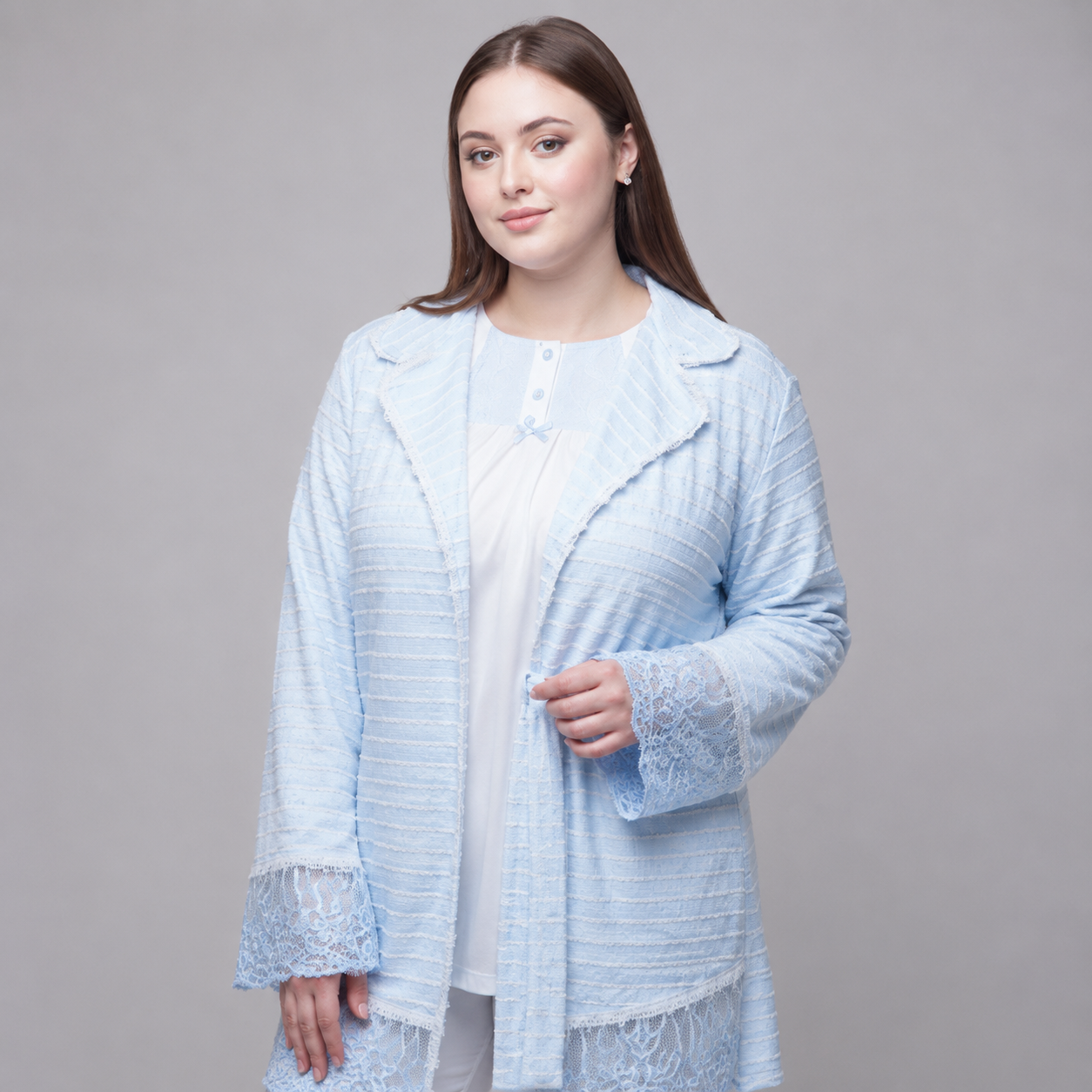 Ensemble Homewear 3 Pièces Rosa – Dentelle & Confort