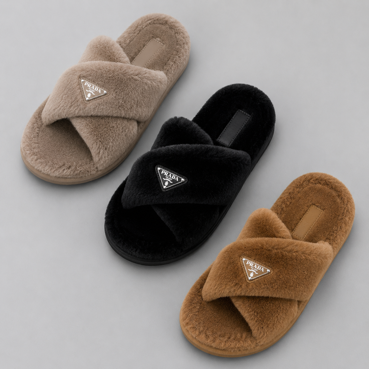 Pantoufles Femme Fourrées – Brides Croisées & Confort