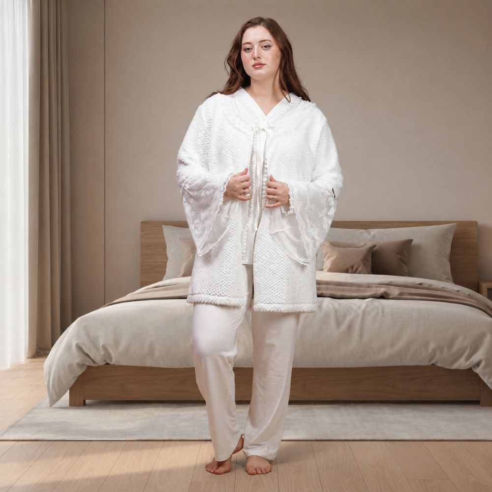 Ensemble Homewear 3 Pièces Rosa – Élégance & Confort